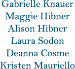 <List of bridesmaids>
